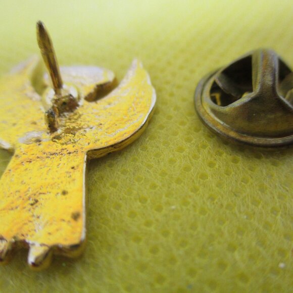 Guardian Angel Brooch Guardian Angel Lapel Pin Tie Tac Pin Gold Tone Tack Pin - Picture 6 of 7